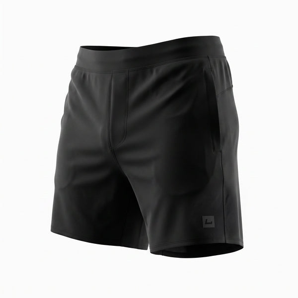 LFA Men's 6-Inch Technical Gym Shorts | 4-Way Stretch | Black