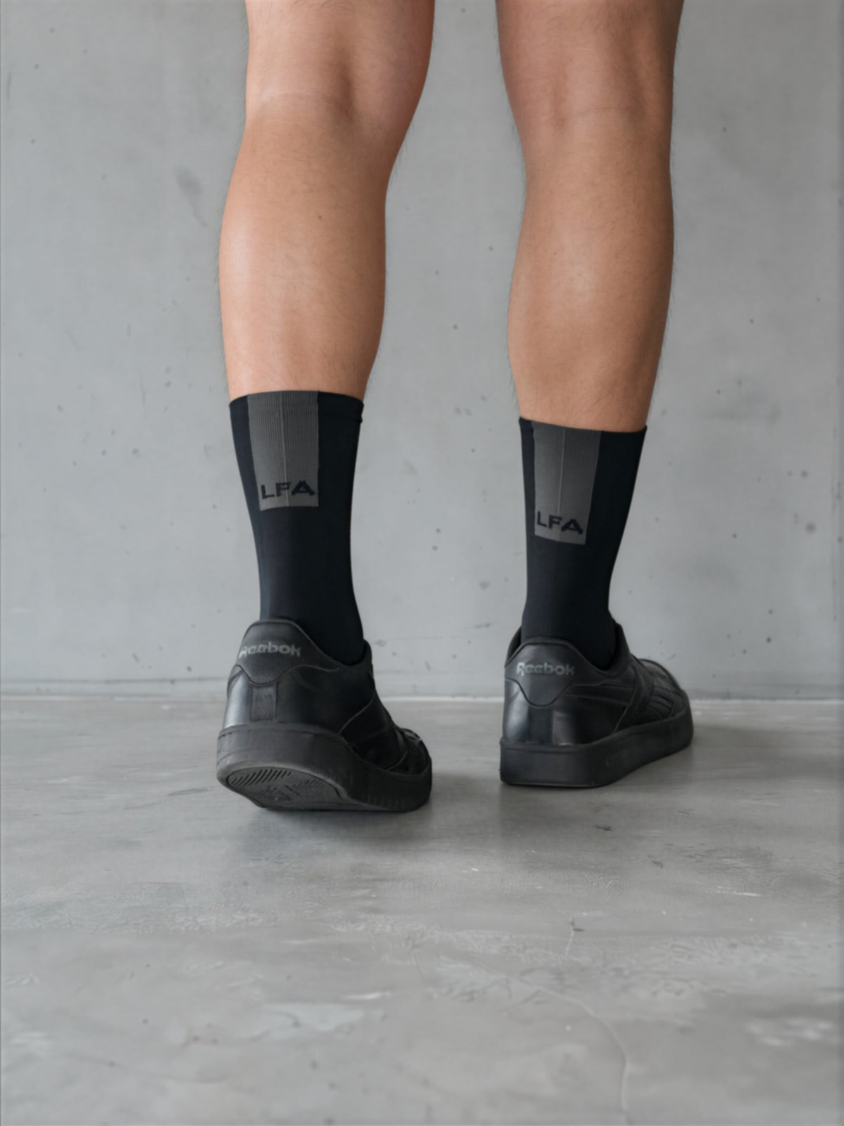 LFA Men's Performance Crew Sock | Compression Zoned | Black