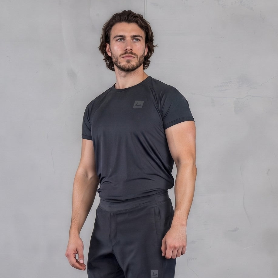LFA Men's Technical Gym Tee | Form-Frame Fit | Black