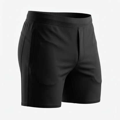 LFA Men's 6-Inch Technical Gym Shorts | 4-Way Stretch | Black